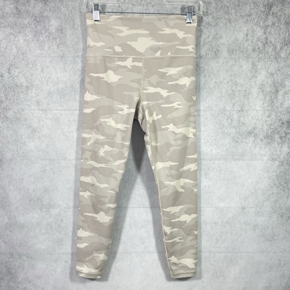 Athleta Womens Elation Camo 7/8 Tight Leggings Size S Gray Brown Beige.